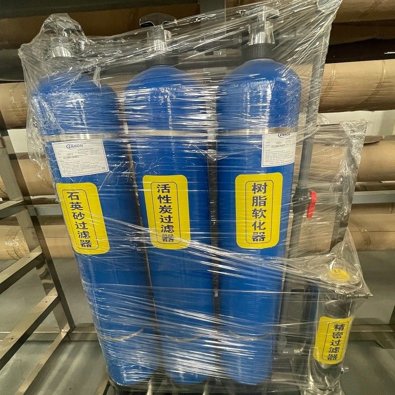 Μηχανή διήθησης νερού 1000 L / H για πηγάδι νερού Άμμος Φίλτρο άνθρακα Βιομηχανικό καθαριστικό
