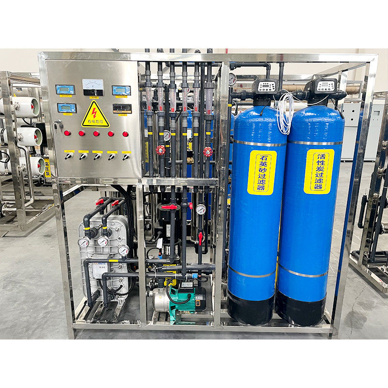 Εξοπλισμός υδάτινης καθαρότητας 500L διπλού σταδίου EDI για βιομηχανική και ιατρική καθαριότητα