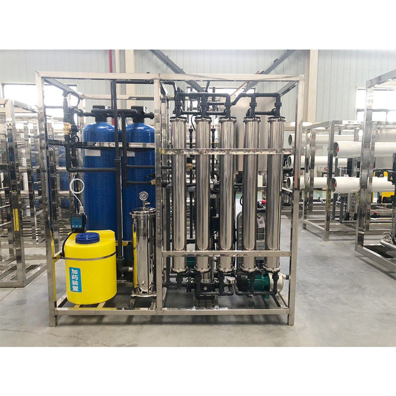 UF Μονάδα 0.0001-0.001um 500LPH Ακαθαρισμένο Υπερκαθαρό σύστημα επεξεργασίας νερού RO EDI για νερό
