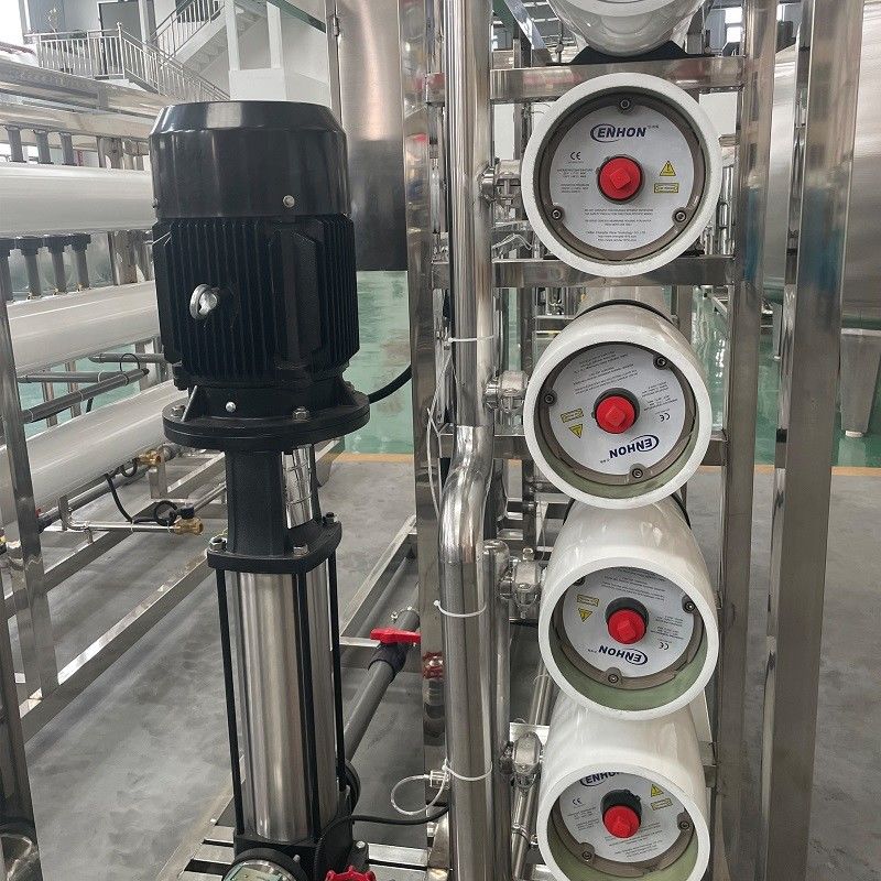 1500*600*1500mm 380V/1.5Kw RO εργοστάσιο νερού για 10000LPH λύση συστήματος αντίστροφης όσμωσης
