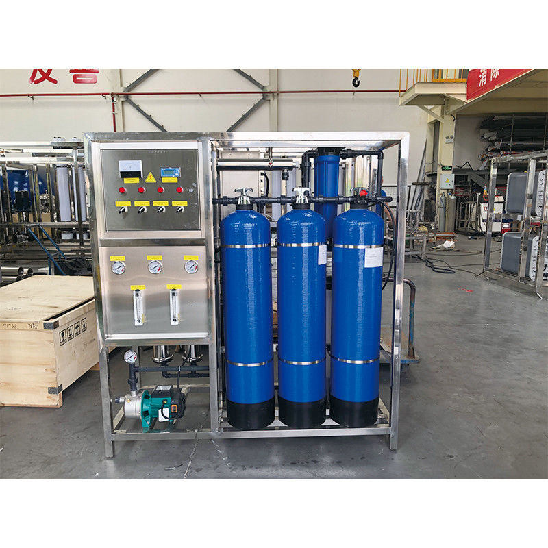 Η θερμοκρασία νερού 10-40C Σύστημα αντίστροφης όσμωσης για την πλήρη επεξεργασία νερού σε γραμμή εμφιάλωσης
